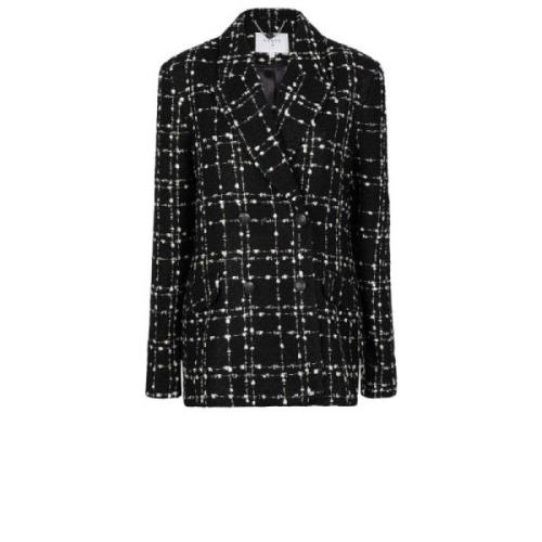 Zwarte Bouclé Blazer Dante 6 , Black , Dames