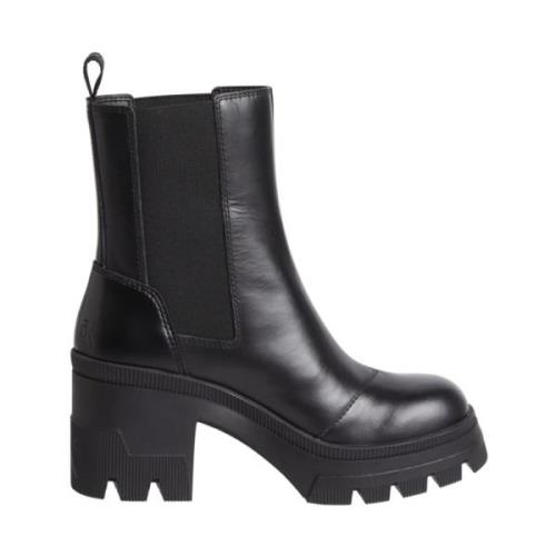 Chunky Heeled Chelsea Boot - Zwart Calvin Klein Jeans , Black , Dames