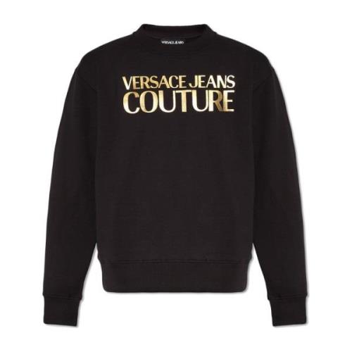 Sweatshirt met logo Versace Jeans Couture , Black , Heren