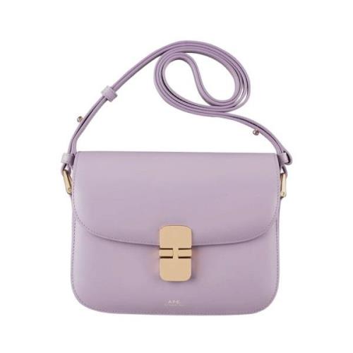 Kleine Grace Leren Tas A.p.c. , Purple , Dames