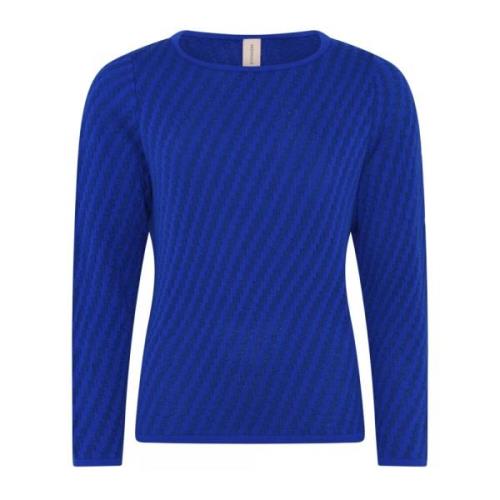 Speciale Geruite Pullover Blouse Skovhuus , Blue , Dames