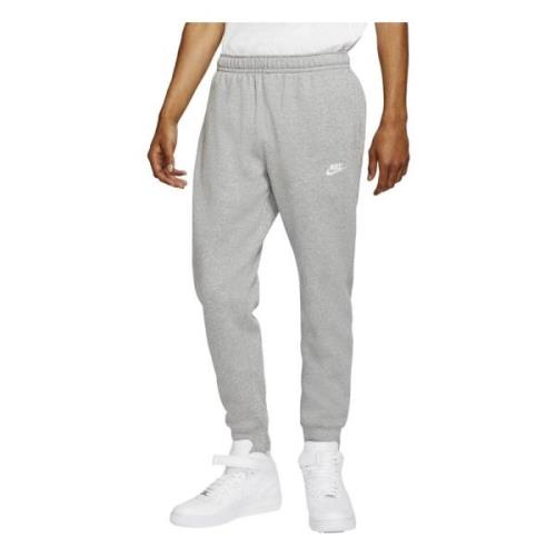 Grijze Club Fleece Broek Nike , Gray , Heren