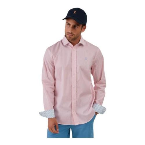 Katoenen Overhemd - Klassieke Stijl Vicomte A. , Pink , Heren