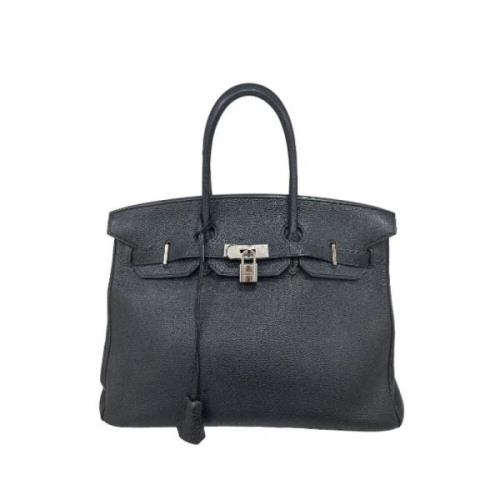 Pre-owned Hermès Birkin in zwart leer Hermès Vintage , Black , Dames