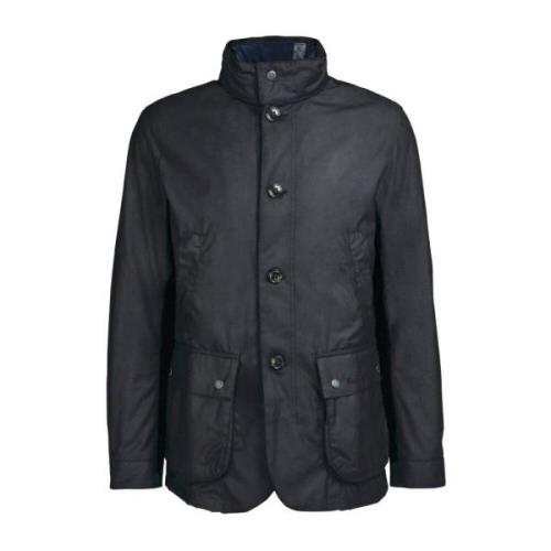 Century Wax Jas - Zwart Barbour , Black , Heren