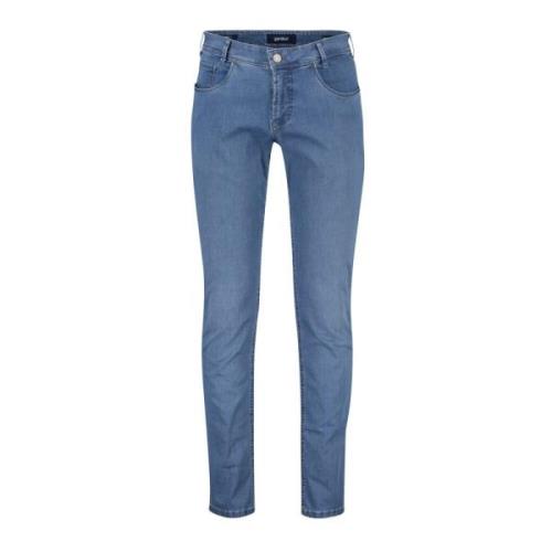 Blauwe Denim Slim Fit Jeans Gardeur , Blue , Heren