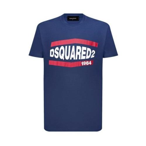 Klassiek T-Shirt Dsquared2 , Blue , Heren