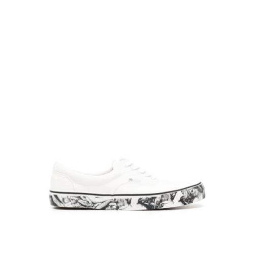 Gedrukte Zolen Canvas Sneakers Undercover , White , Heren