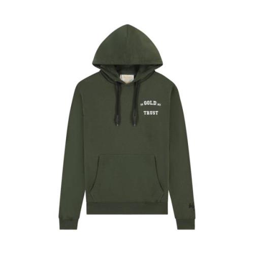 Bosnacht Hoodie In Gold We Trust , Green , Heren