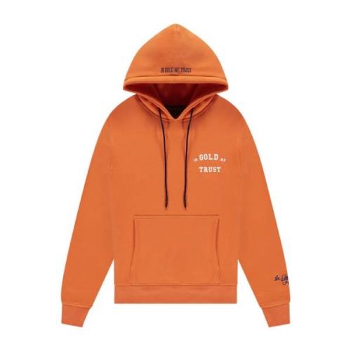 De Beruchte Oranje Hoodie In Gold We Trust , Orange , Heren