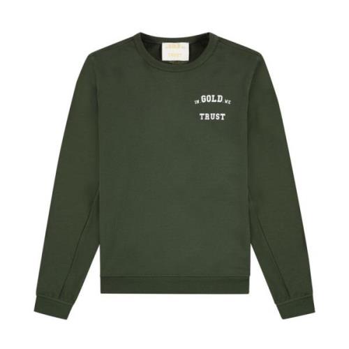 Slim 2.0 Forest Night Sweater In Gold We Trust , Green , Heren