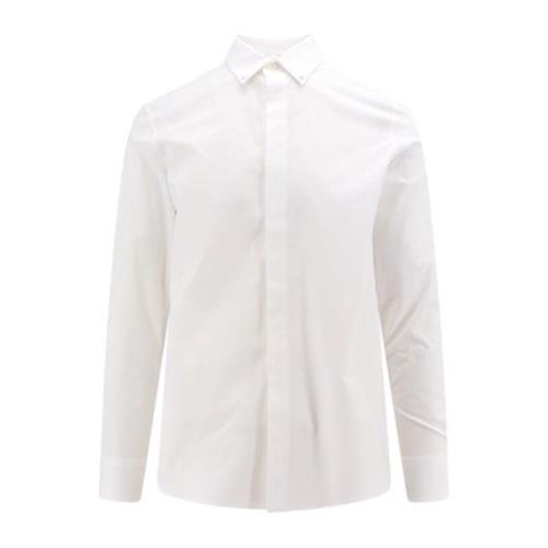 Rockstud Untitled Katoenen Overhemd Valentino , White , Heren