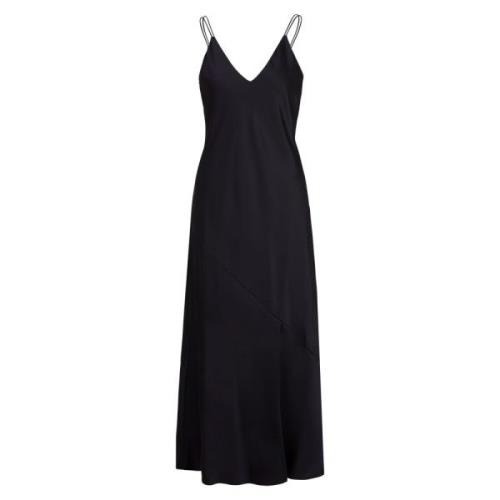 Flowy Midi Jurk met Dubbele Bandjes Marc Cain , Blue , Dames