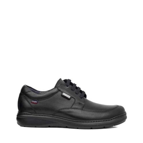 Heren Zwarte Leren Schoenen Callaghan , Black , Heren