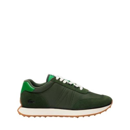 Groene Casual Textiel Sneakers oor Heren Lacoste , Green , Heren