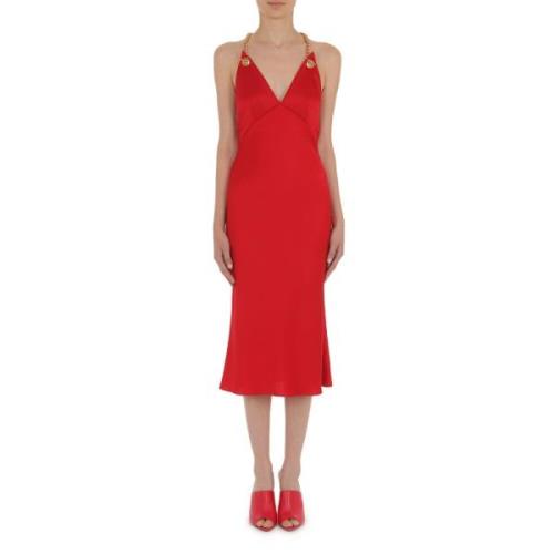 Rode jurken voor vrouwen Moschino , Red , Dames