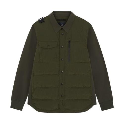 Softshell Dons Quilt Overshirt Ma.strum , Green , Heren