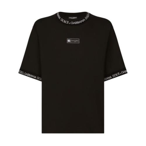 Zwarte T-shirts en Polos van Dolce Gabbana Dolce & Gabbana , Black , H...