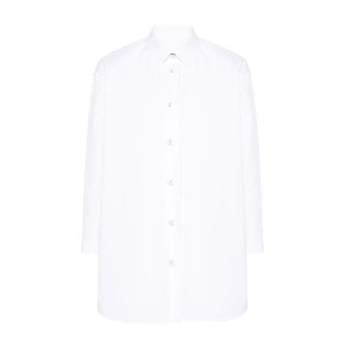 Witte Katoenen Poplin Overhemd Jil Sander , White , Dames