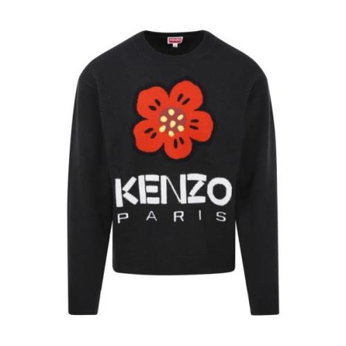 Zwarte Boke Flower Jumper Kenzo , Black , Heren