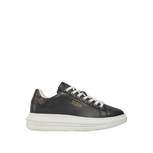 Dames Sneakers van Leer Guess , Black , Dames