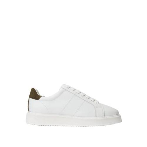 Angeline Leren Sneakers Ralph Lauren , White , Dames