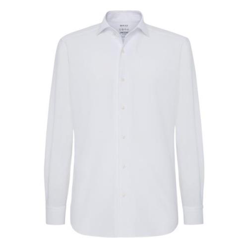 Regular Fit Japans Jersey Polo Shirt Boggi Milano , White , Heren
