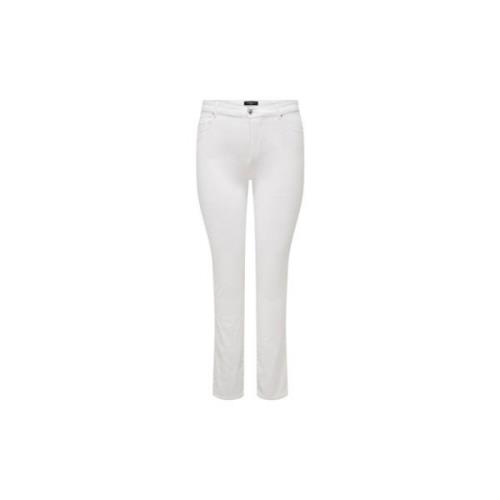 Klassieke Jeans Only Carmakoma , White , Dames