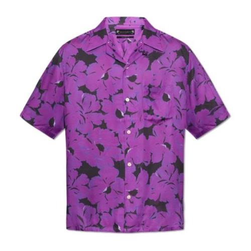 Kaza gestreept overhemd AllSaints , Purple , Heren