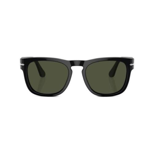 Zwarte zonnebril met originele accessoires Persol , Black , Unisex