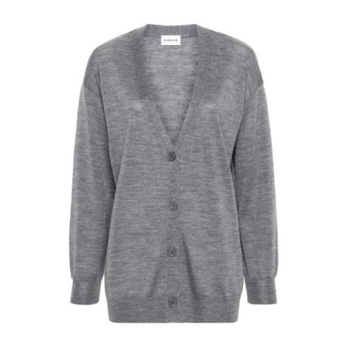 Grijze Melange Cardigan P.a.r.o.s.h. , Gray , Dames