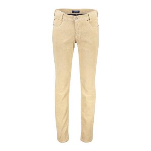 Beige Slim Fit 5-Pocket Jeans Gardeur , Beige , Heren