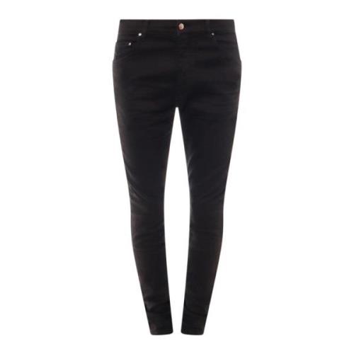 Zwarte Slim Fit Jeans met knoopsluiting Amiri , Black , Heren