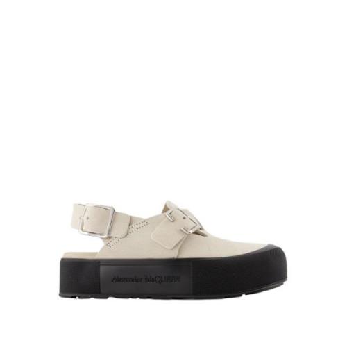 Oversized Platte Schoenen - Multi - Leer Alexander McQueen , Beige , H...