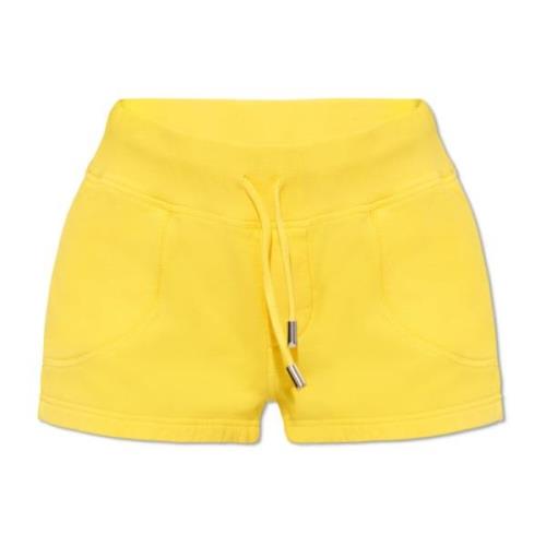 Shorts met logo Dsquared2 , Yellow , Dames
