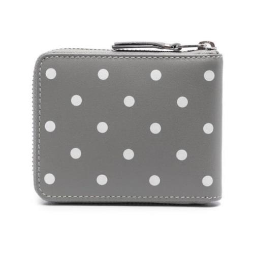 Grijze portemonnee met polka dot print Comme des Garçons , Gray , Here...