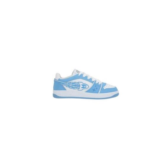 Lage leren sneakers met Rocket-logo en sterrenborduursel Enterprise Ja...