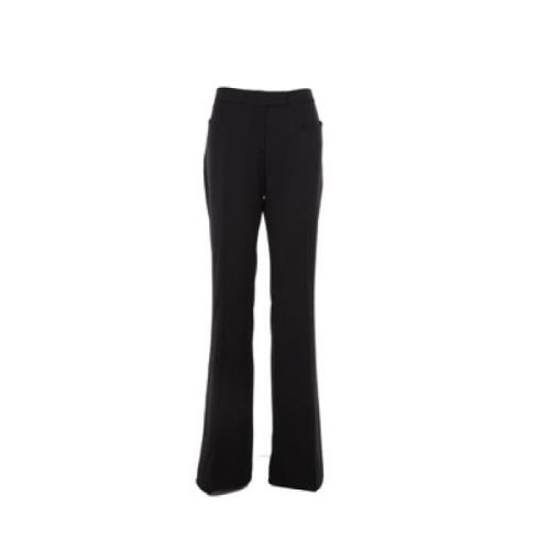 Zwarte Flare Broek Tom Ford , Black , Dames