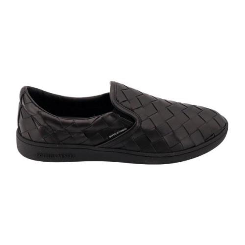 Zwarte Leren Sneakers met Elastische Banden Bottega Veneta , Black , H...
