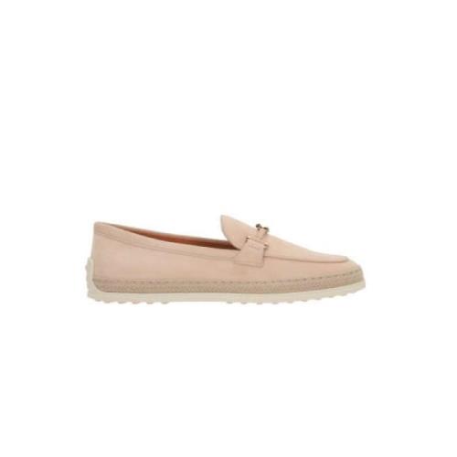 Natuurlijke suède mocassins Tod's , Beige , Dames