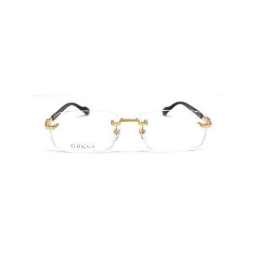 Metallic Optische Brillen voor Vrouwen Gucci , Yellow , Dames