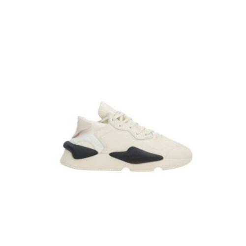 Lage sneakers van glad leer en neopreen Y-3 , Beige , Heren