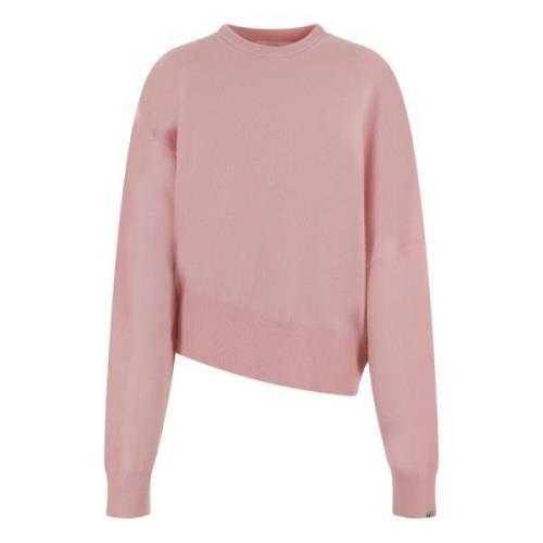 Asymmetrische Cashmere Trui Extreme Cashmere , Pink , Dames