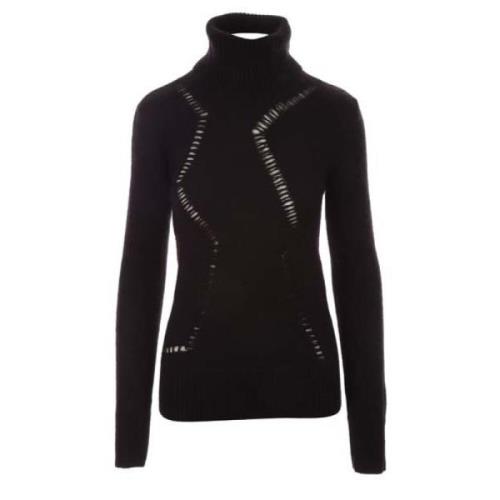 Zwarte losvallende trui met verweerde voorzijde Saint Laurent , Black ...
