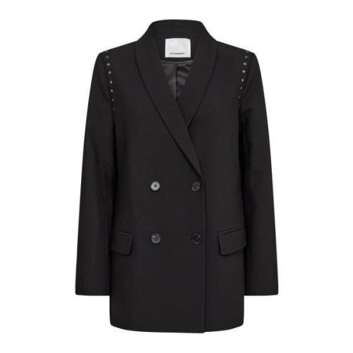 Oversized Bullet Blazer met Stud Detail Co'Couture , Black , Dames