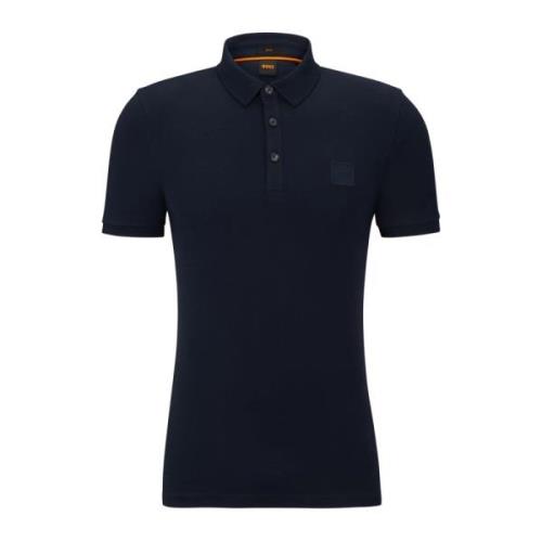 Heren Oranje Passenger Polo Shirt Hugo Boss , Blue , Heren