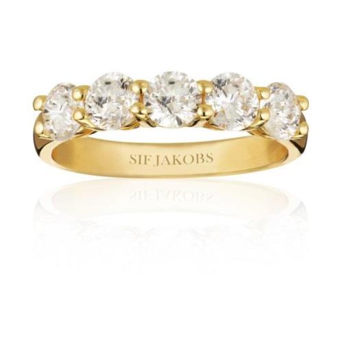 Belluno Uno Zilveren Ring Sif Jakobs Jewellery , Yellow , Dames