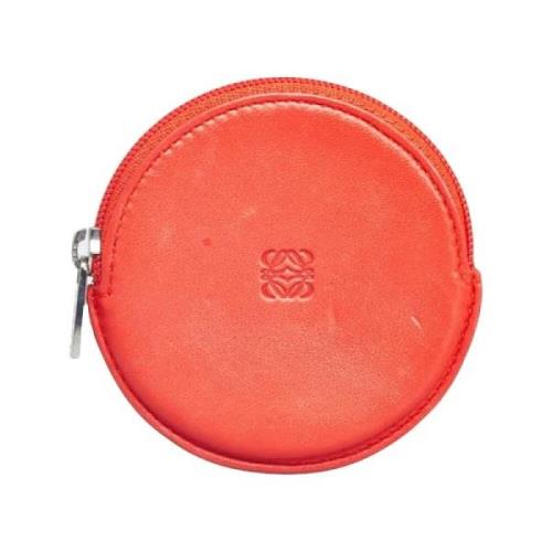 Pre-owned Leather wallets Loewe Pre-owned , Red , Dames