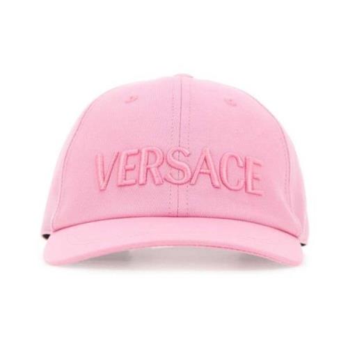 Roze Katoenen Baseballpet Versace , Pink , Dames