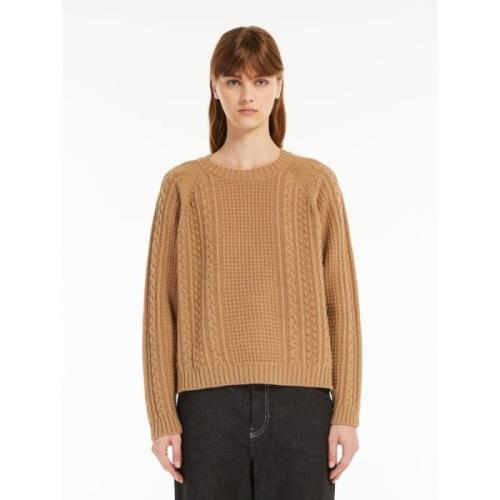 Kameel Trui met Raglan Mouwen Max Mara Weekend , Brown , Dames